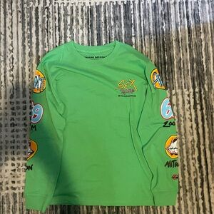 Chrome Hearts Green Graphic Long Sleeve Shirt